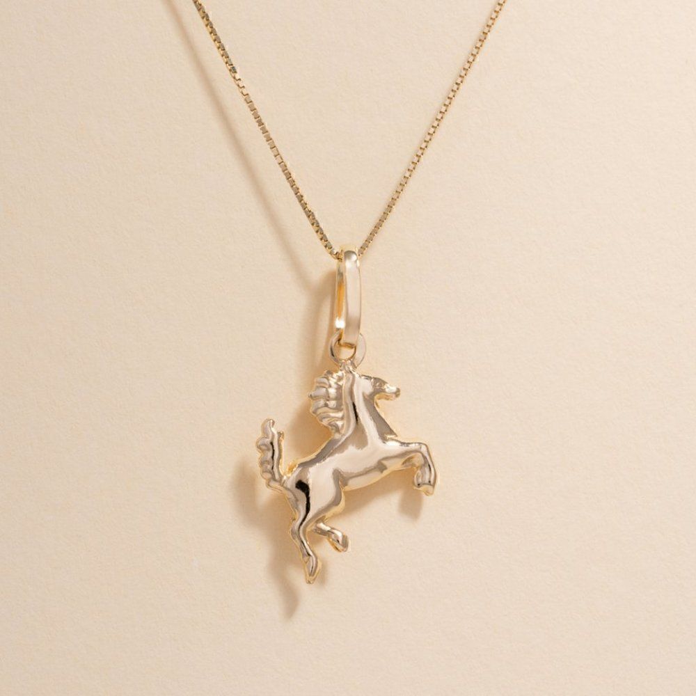 Horse 14k Real Gold Pendant | perfect gift | Horse lovers | Birthday |